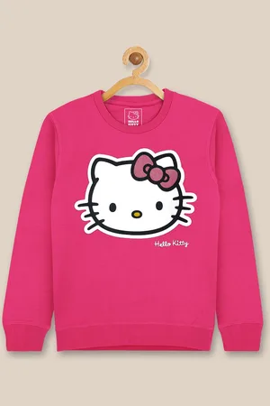 Kidsville Girls Pink Hello Kitty Printed Sweatshirt