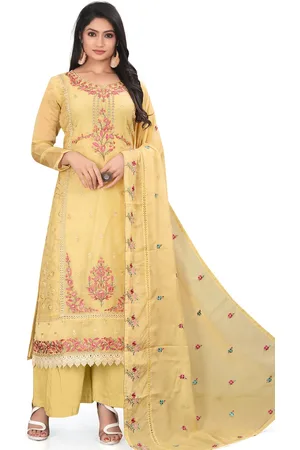 Stylee Lifestyle Floral Embroidered Unstitched Dress Material