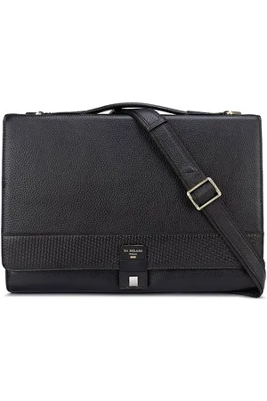 Da Milano Textured Leather Laptop Bag