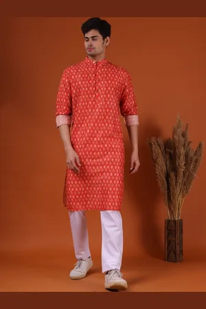 SHIWAM ETHNIX Ethnic Motifs Printed Regular Kurta with Pyjamas