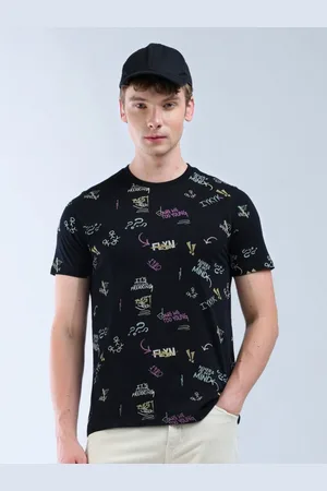 Flying Machine Men Printed Pockets T-shirt