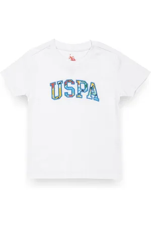 Ralph Lauren Boys Round Neck Short Sleeves Typography Printed Appliqued T-shirt