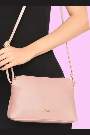LAVIE Archer Women Pink Textured Sling bag