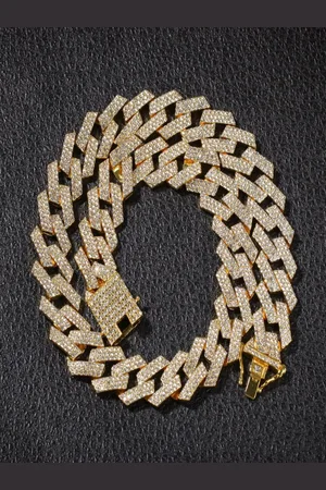 Roadster The Lifestyle Co Gold Plated Cubic Zirconia Studded Necklace