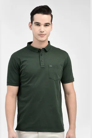Crimsoune Club Polo Collar Short Sleeves Pockets Slim Fit Casual T-shirt