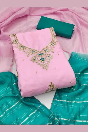 KIMISHA Embroidered Unstitched Dress Material