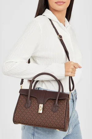 Styli Brown PU Structured Satchel