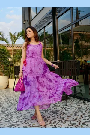 Sangria Women Ombre Printed Anarkali Ethnic Dresses