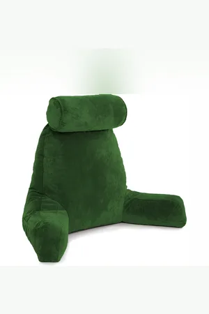 Pum Pum Green Fibre Filled Ultra Soft Therapedic Pillow With Detachable Bolster