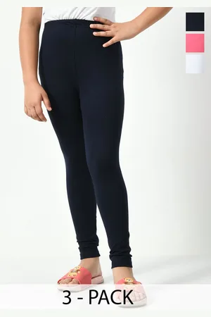 KAYU Girls Pack Of 3 Ankle Length Leggings
