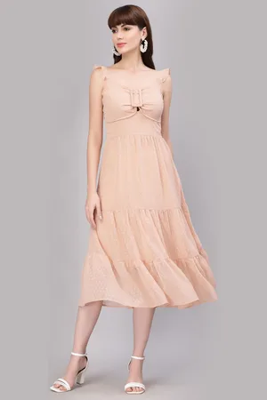 BAESD Women Fit & Flare Midi Dress