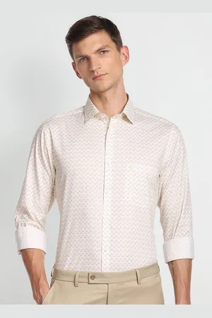 Arrow Micro Ditsy Printed Pure Cotton Shirt