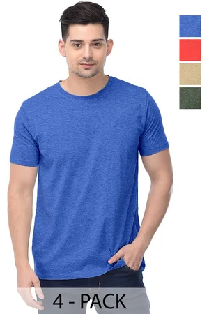 Color Capital Unisex Pack Of 4 Cotton T-Shirts