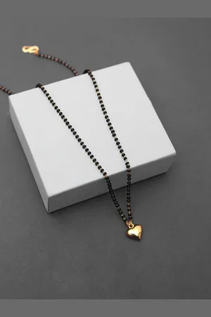 DressBerry Gold-Plated Artificial Stones Mangalsutra