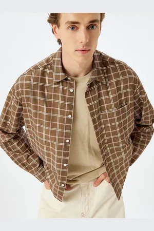 Koton Men Tartan Checks Opaque Checked Casual Shirt