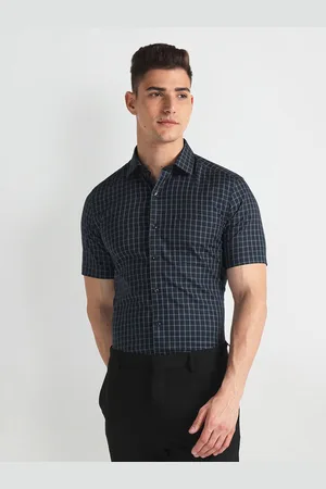 Arrow Opaque Checked Pure Cotton Formal Shirt