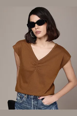 Roadster The Life Co. V-Neck Extended Sleeves Top