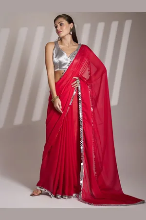 Kalista Sequinned Pure Chiffon Ready to Wear Saree