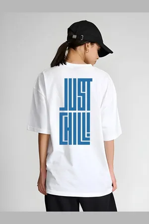 Moda Rapido Women Typography Printed Round Neck Cotton Oversized T-shirt