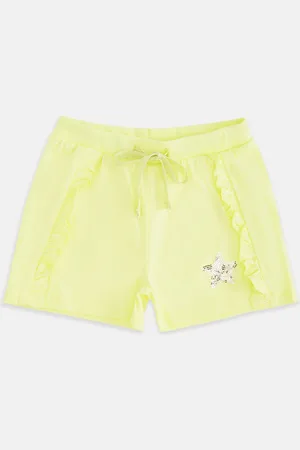 Pantaloons Girls Yellow Shorts