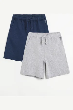 Campana Boys Pack of 2 Regular Fit Solid Cotton Shorts