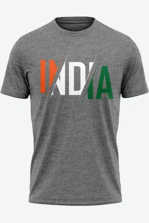 FanCode Men Printed Applique T-shirt