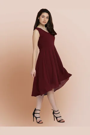 all about you Georgette Fit & Flare Midi Dress