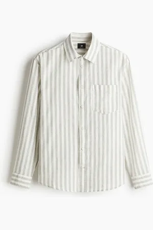 H&M Regular Fit Linen-Blend Shirt
