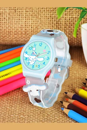 Shocknshop Girls Printed Dial & Straps Analogue Watch 338 Cinna Blue