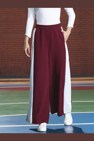 DressBerry Colourblocked High-Rise Wide Leg Trousers