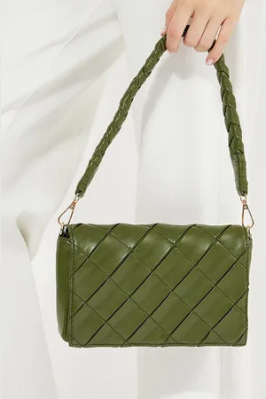 Styli Textured Baguette Sling Bag