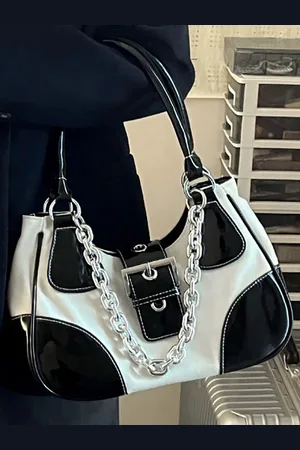 Styli Women Patch Detail Belted Handbag