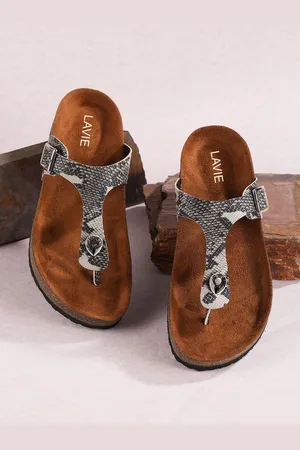 LAVIE Women Animal Printed T-Strap Flats