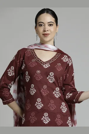 Jaipur Ethnic Motif Printed Pure Cotton Suit Set