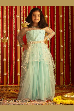 Vastramay Girls Embellished Sequinned Ready to Wear Lehenga Choli