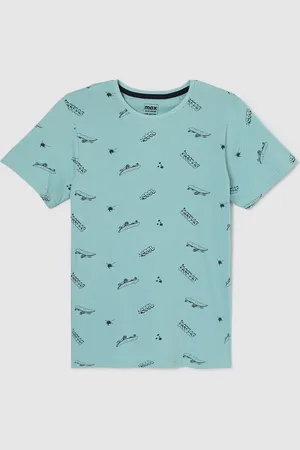 Max Collection Boys Conversational Printed Round Neck Cotton T-shirt