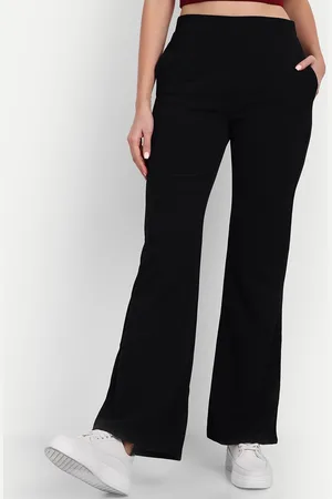 Broadstar Women Relaxed Flared High-Rise Non Iron Bootcut Trousers