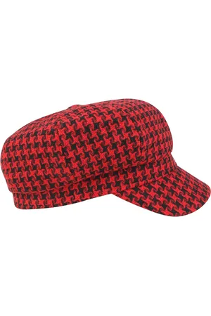 iSWEVEN Unisex Checked Ascot Cap