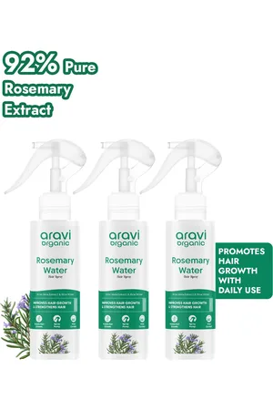 Aravi Organic Set Of 3 Rosemary Water Hair Spray - 100ml Each