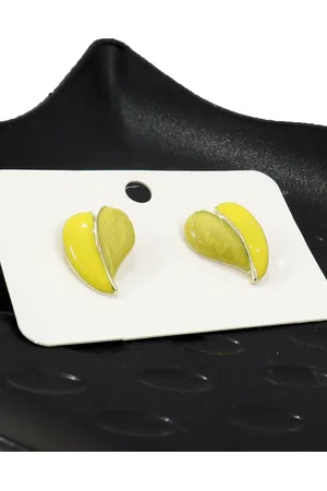 Krelin Rhodium Plated Heart Shaped Stainless Steel Antique Studs