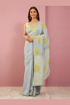 Taneira Organza Printed Embroidered Saree