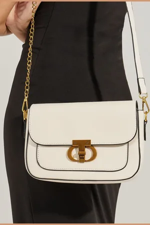 Styli Embellished Structured Sling Bag