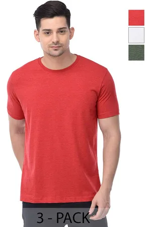 Color Capital Unisex Pack Of 3 Solid Round Neck Cotton T-shirts