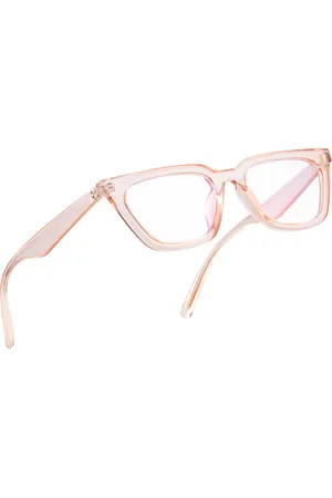 Royal Son Adult Clear Lens & Brown Rectangle Sunglasses with UV Protected Lens CHI00126