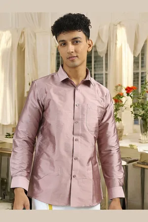 TATTVA Men Classic Spread Collar Solid Polyester Slim Fit Casual Shirt