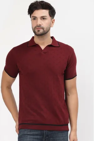 Kalt Men Polo Collar Knit T-shirt