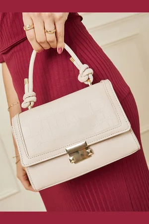Styli Textured Knot Accented Handbag