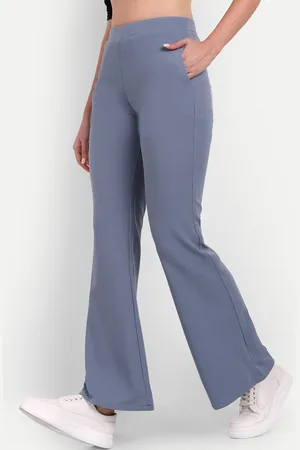 Broadstar Women Relaxed Flared High-Rise Bootcut Trousers