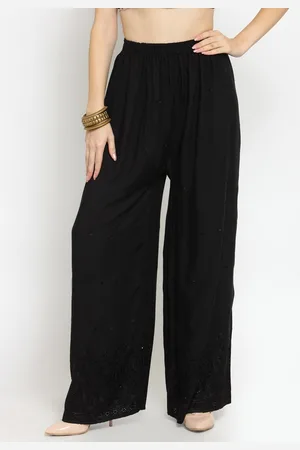 Castle Women Self Design Wide Leg Palazzos