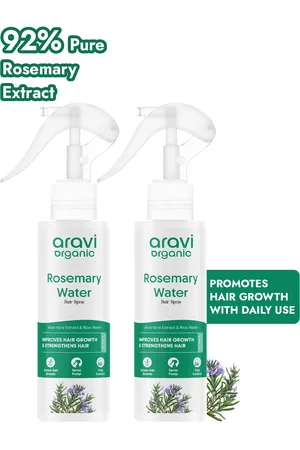 Aravi Organic Set Of 2 Rosemary Water Hair Spray - 100ml Each